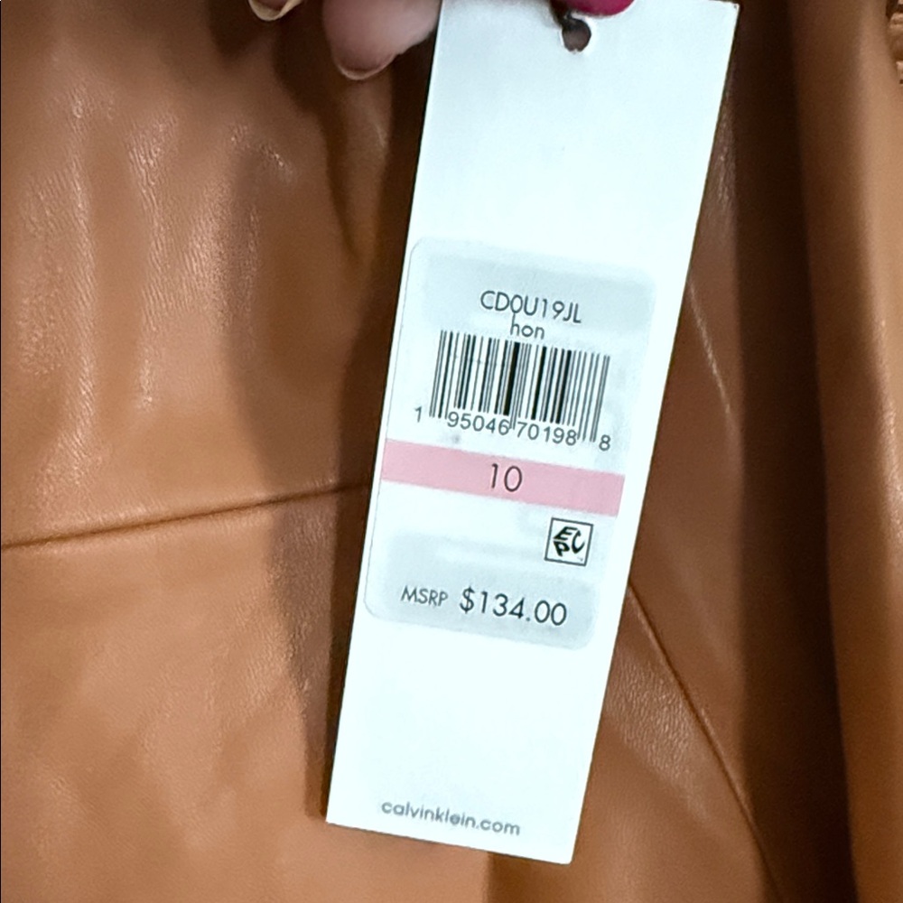 Calvin Klein Tan Midi Dress - Picture 3 of 5